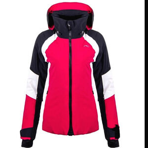 Kjus Women's Acrux Ski hooded Winter Snow Coat Jacket size 38